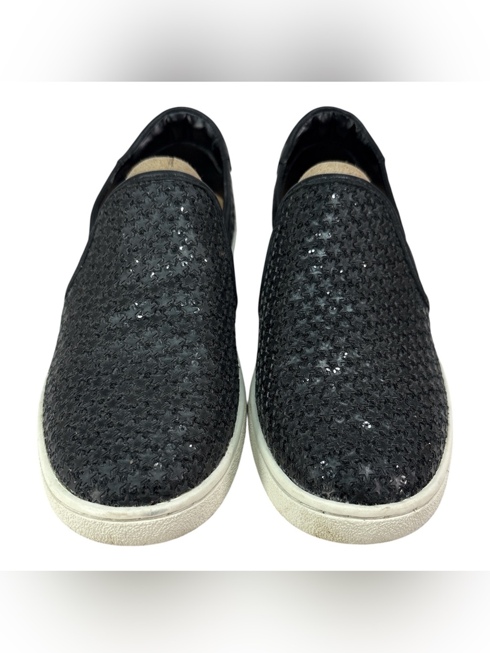 UGG Women's Black Star Sequin Slip On Sneakers Shoes Size 8.5 Casual Shoes - Picture 3 of 7